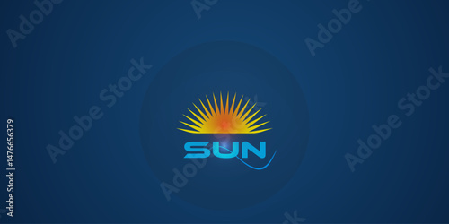 Dynamic Bright Sun Rays Brand Company Symbol