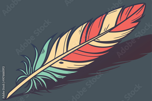 113 abstract colorful feather, iridescent, vibrant, detailed texture, dramatic lighting, dramatic shadows, dark background, high contrast, sharp focus, macro shot