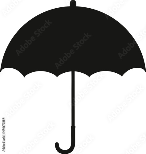 umbrella isolated silhouette