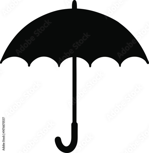 umbrella isolated silhouette