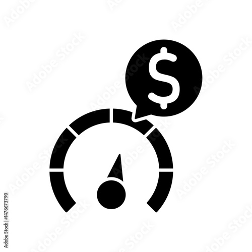 Icon a credit score, isolated against a clean background.