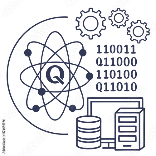 Quantum computing Illustration