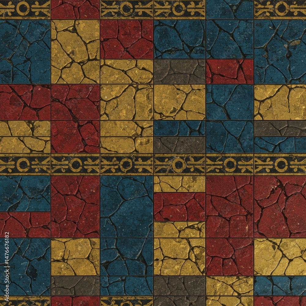 Fototapeta premium Seamless Game Textures – High-Quality Tileable Textures for Game Design and Development