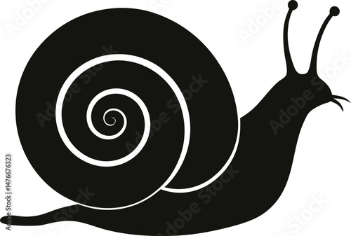 snail silhouette 