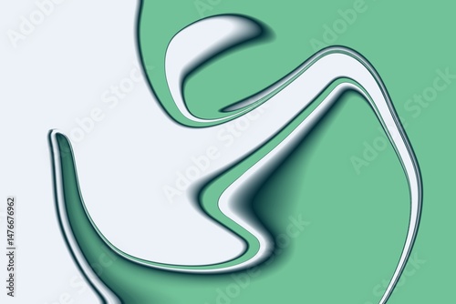 Fluid Emboss Abstract Background.  Fluid gradient mesh. Abstract wavy background