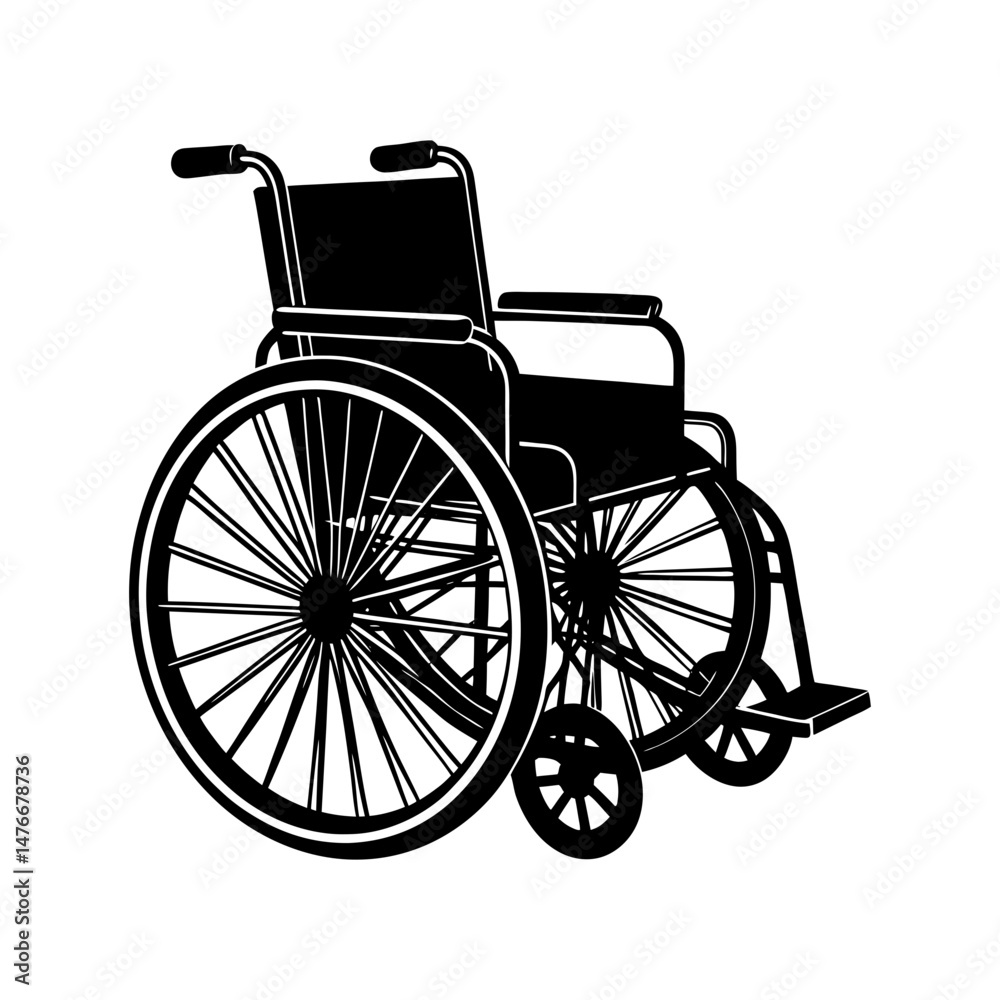 Fototapeta premium wheelchair vector illustration vector art