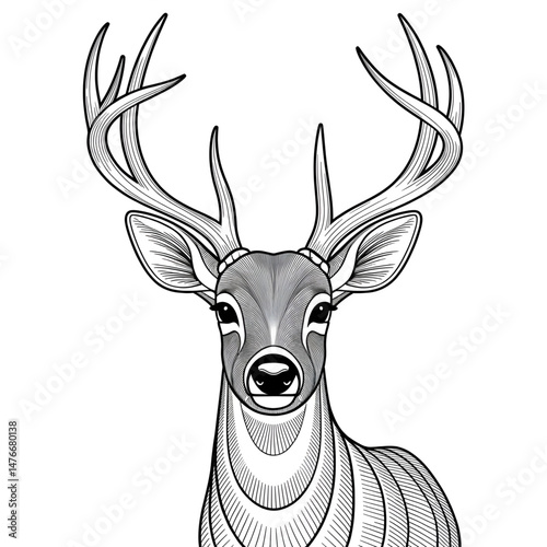 deer head vector