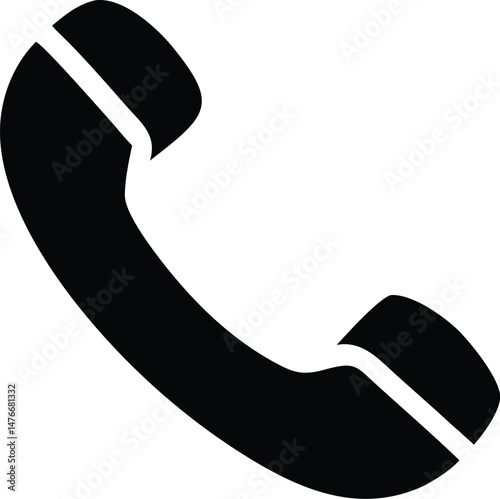 retro telephone isolated silhouette