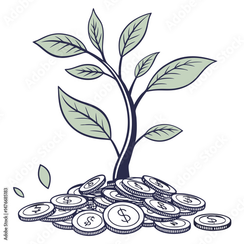 Business growth Illustration