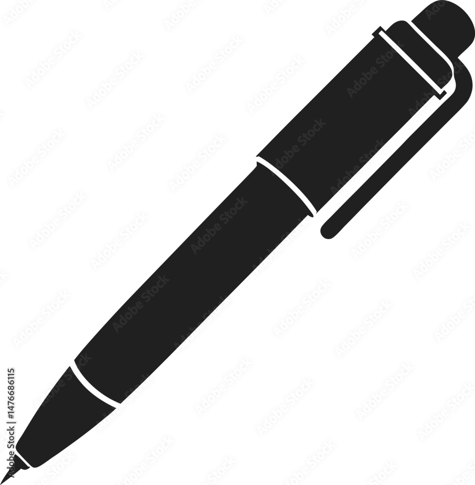 pen isolated silhouette pen isolated silhouette