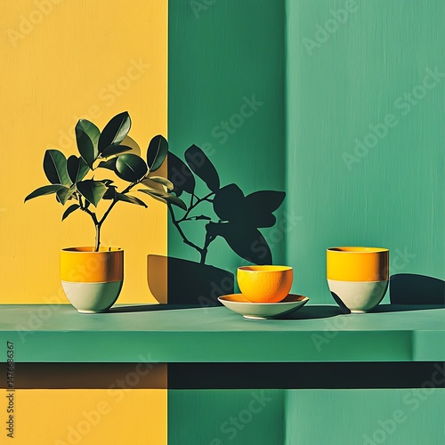 Abstract design wall art style high resolution picture