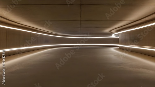 Modern Business Background with Light Brown Features and Lines