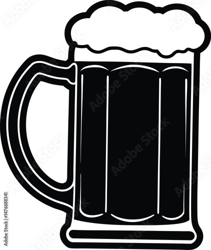 mug of beer silhouette.eps