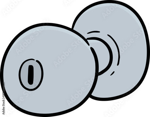 Illustration of door knob

