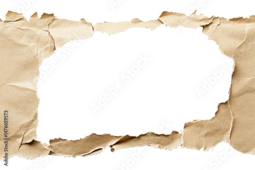 Ripped paper frame photo