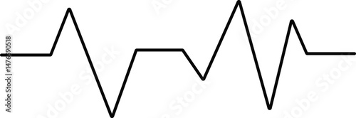 heartbeat line icon set. Cardiovascular Applications. healthcare and medicine. Health and Medicine.  Cardiology Service Continuous