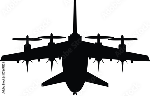 military aircraft silhouette