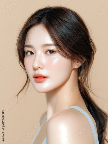 여름 스킨케어 모델 화보컷