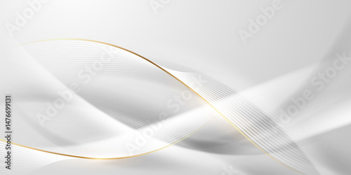 White abstract background with luxury vector illustration.