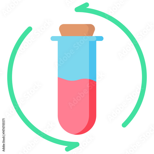 retest vector flat icon