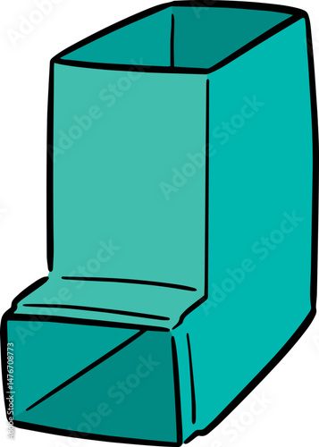 Illustration of inhalation medicine
