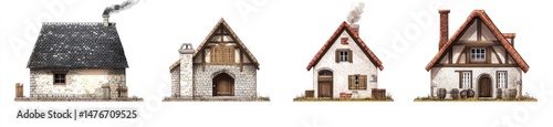 Four Rustic Cottages