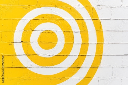 A vibrant conceptual graffiti artwork depicting circular motion with spray paint effects.