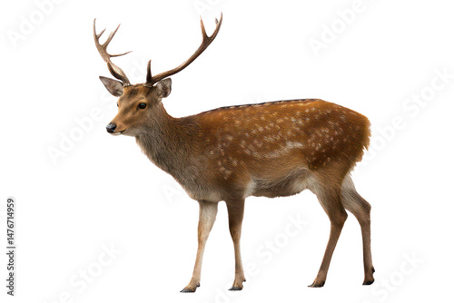 Wallpaper Mural deer isolated on white background Torontodigital.ca