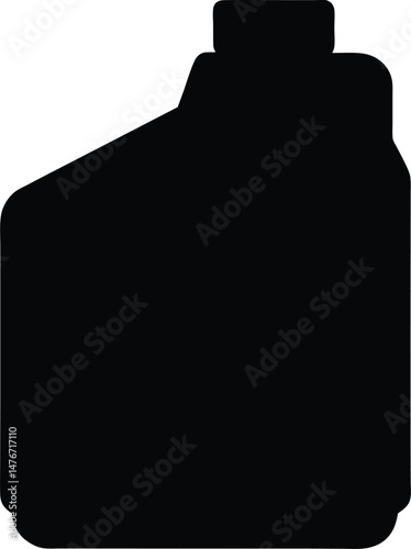 a motor oil container isolated silhouette (3).eps