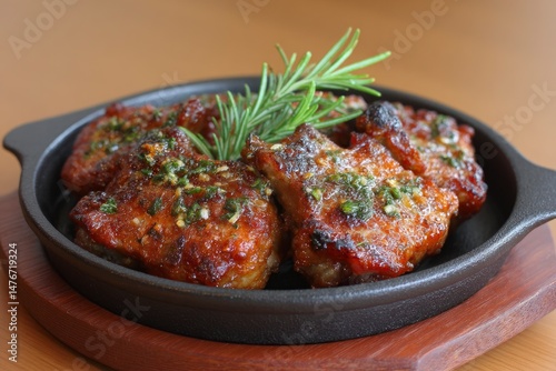 Sizzling Rosemary-Herb Lamb Chops: Rustic Gourmet Dish