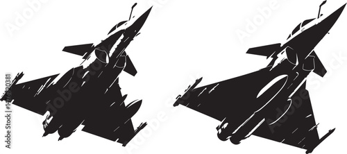 Dassault Rafale Jet Vector – French Multirole Fighter Aircraft Illustration
