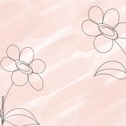 Colorful Line Art Design with Geometric and Abstract Elements in Red Green Blue and Yellow