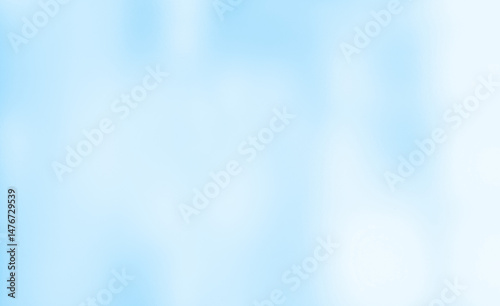 Blurred light blue frosted glass. Window or shower wall backdrop with shadows and reflections.
