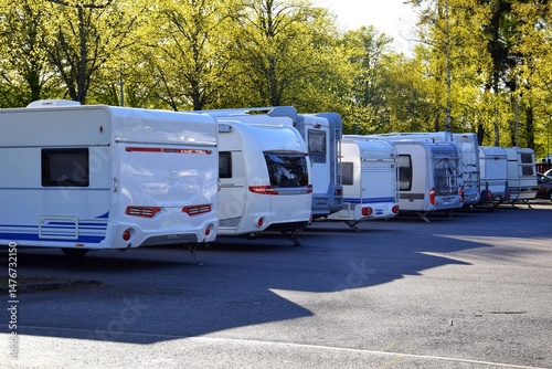  Sweden.Camping for travel trailers. 