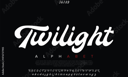 Luxury Twilight Luminance Free Regular alphabet letters font for logo