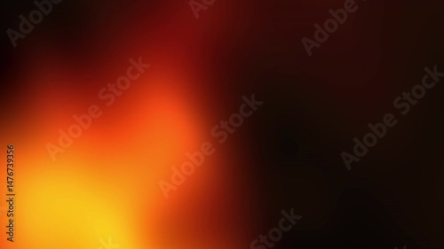 Abstract glowing black orange red gradient background video, looping video