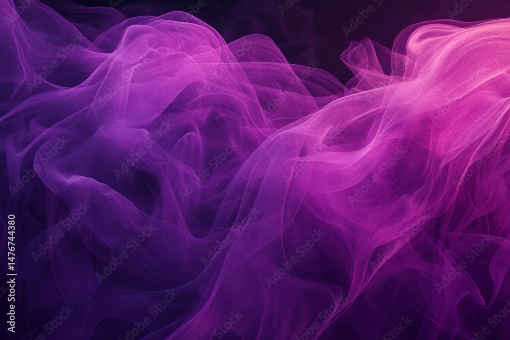 Fototapeta premium Colors Dance in a Vibrant Swirl of Plum Hues and Soft Wisps Generative AI