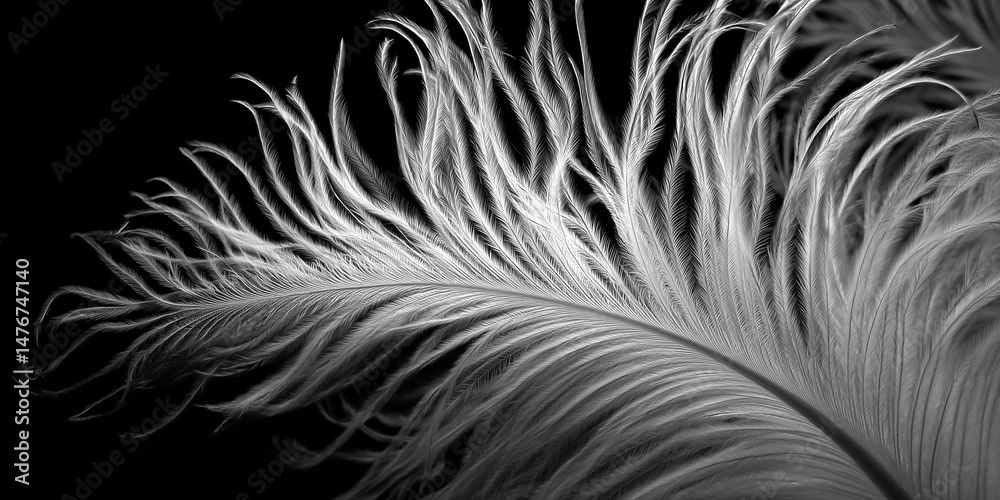 Obraz premium Swan down feather ultra-soft texture