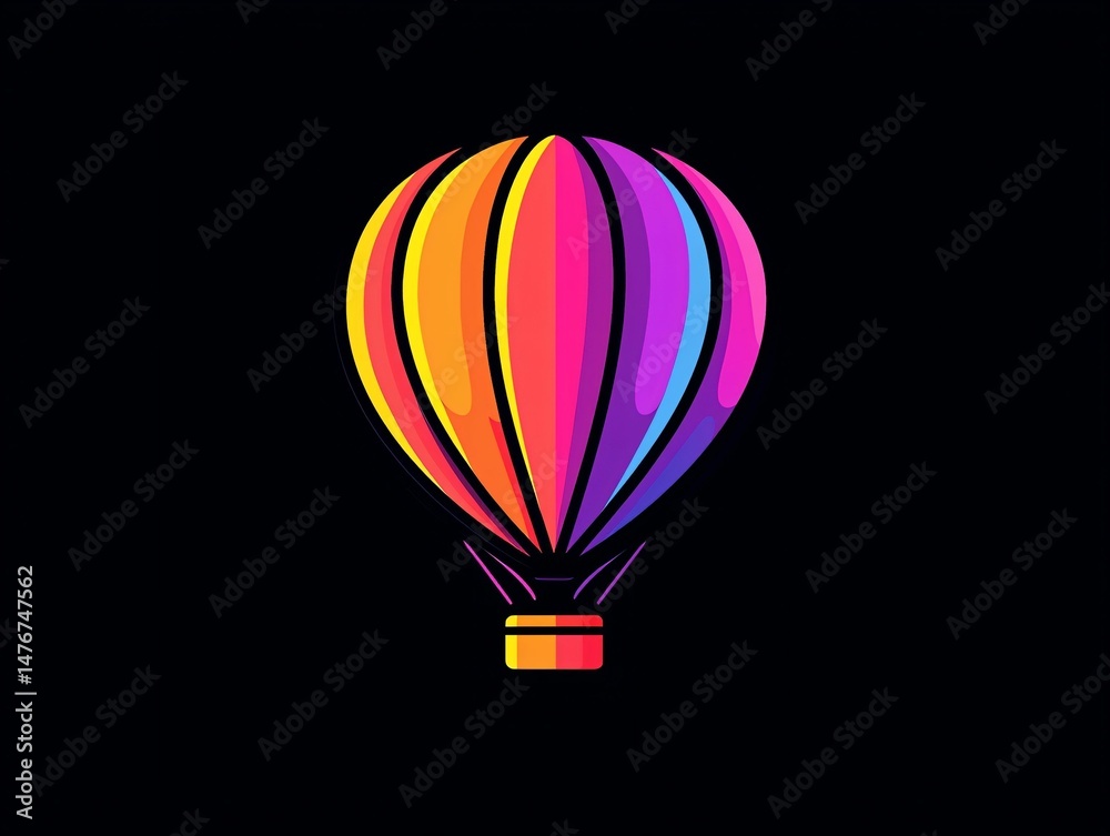 Fototapeta premium Colorful Hot Air Balloon