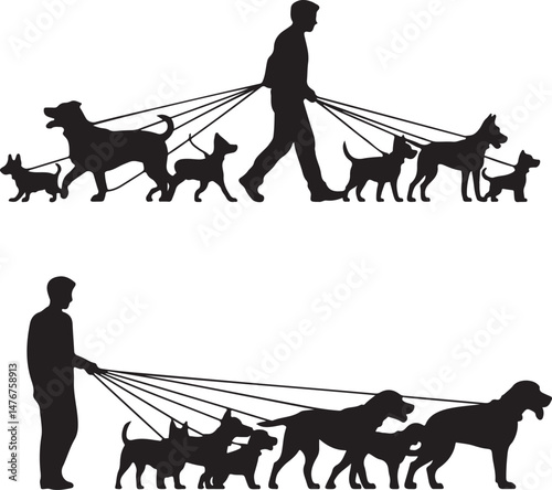 Loyal Dog Sitting Silhouette

Playful Puppy in Motion Vector

Dog and Owner Walking Together Art

Guard Dog Standing Alert Silhouette

Cute Dog Face Minimal Line Design