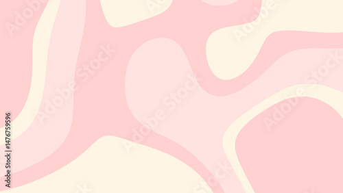Pink and beige abstract shapes with fluid pattern, suitable for backgrounds, wallpapers, and modern design projects. Versatile and contemporary.