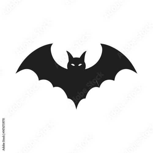 halloween bat vector illustration silhouettes