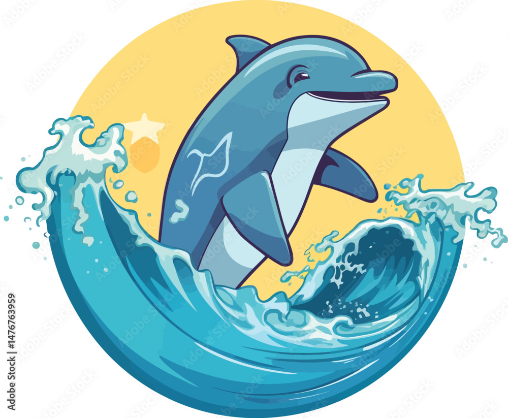Fototapeta premium World Oceans Day: Promoting Marine Life Protection with Vector Art