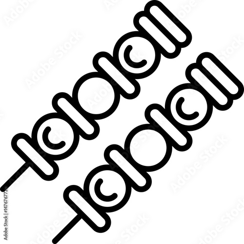 Brochette Icon Vector Element