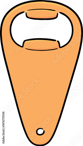 Illustration of bottle opener
