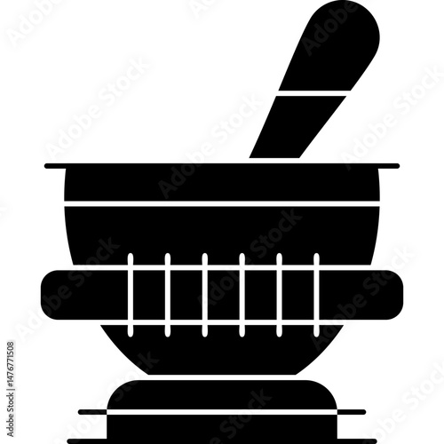 Mortar Icon Vector Element