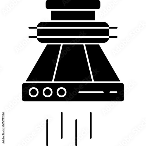 Extractor Hood Icon Vector Element