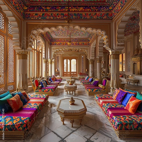 rajasthani royalty an Indian interior house