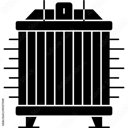 Radiator Icon Vector Element