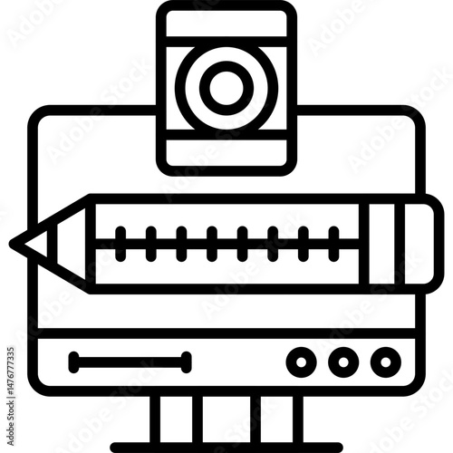 Graphic Design Icon Vector Element